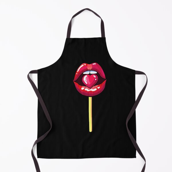 Item preview, Lolipop red lips with heart designed and sold by AliceMarr.