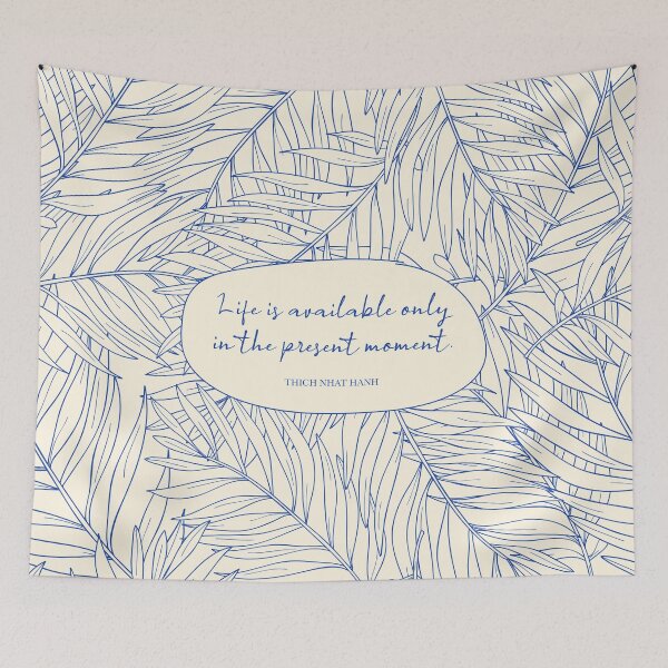 Item preview, Life is available only in the present moment. - Thich Nhat Hanh designed and sold by StudioCitrine.