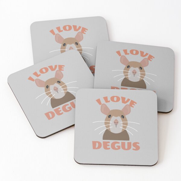 Item preview, Little cute degu: I Love Degus designed and sold by JanooFactory.