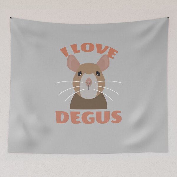 Item preview, Little cute degu: I Love Degus designed and sold by JanooFactory.