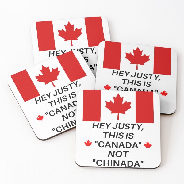 Item preview, Hey Justy! This Is Canada Not Chinada Black Text designed and sold by TWMBDesigns.