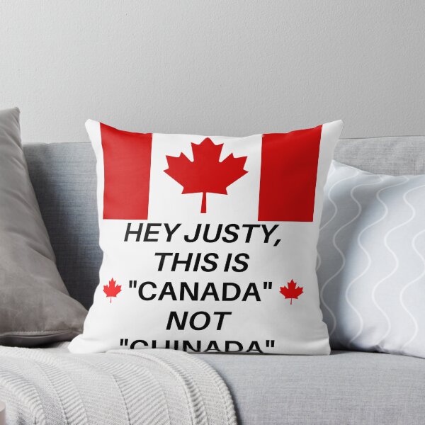 Item preview, Hey Justy! This Is Canada Not Chinada Black Text designed and sold by TWMBDesigns.