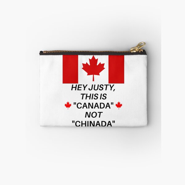Item preview, Hey Justy! This Is Canada Not Chinada Black Text designed and sold by TWMBDesigns.