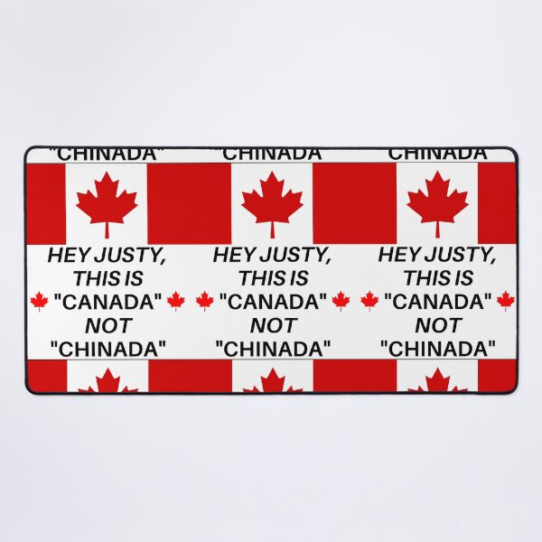 Item preview, Hey Justy! This Is Canada Not Chinada Black Text designed and sold by TWMBDesigns.