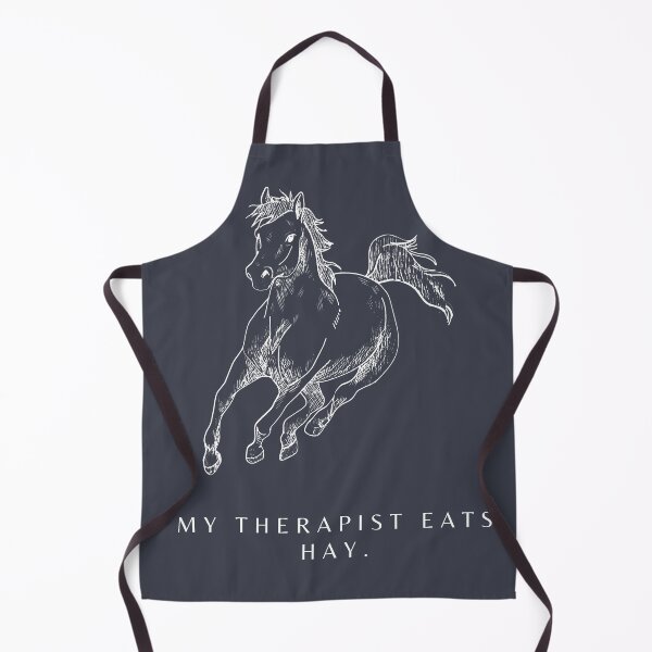 Item preview, My therapist eats hay (horse) (white) designed and sold by LiliesValley.