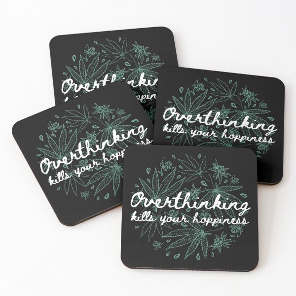 Item preview, Overthinking Kills Your Happiness - Cool Motivational Inspirational Gift designed and sold by mayamay0.