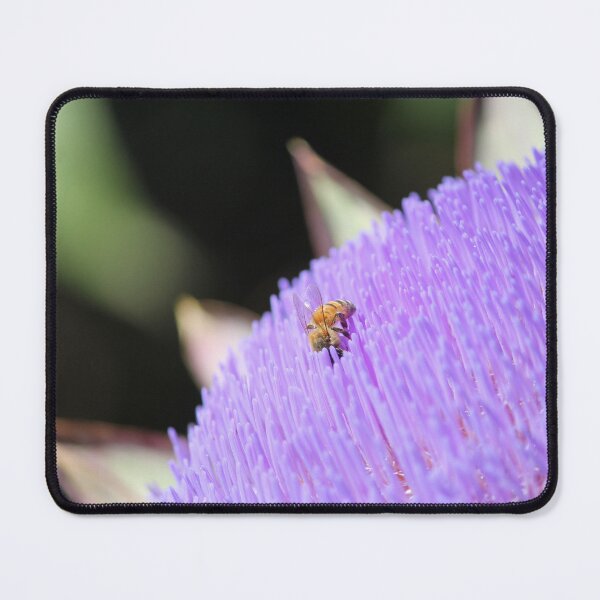 Item preview, Honeybee on an Artichoke Flower designed and sold by KaitlynPaints.