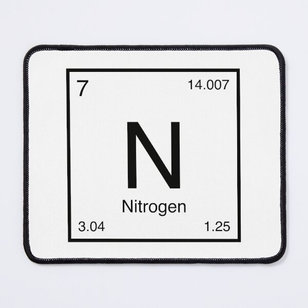 Item preview, Nitrogen Element (black) designed and sold by AllAboutScience.