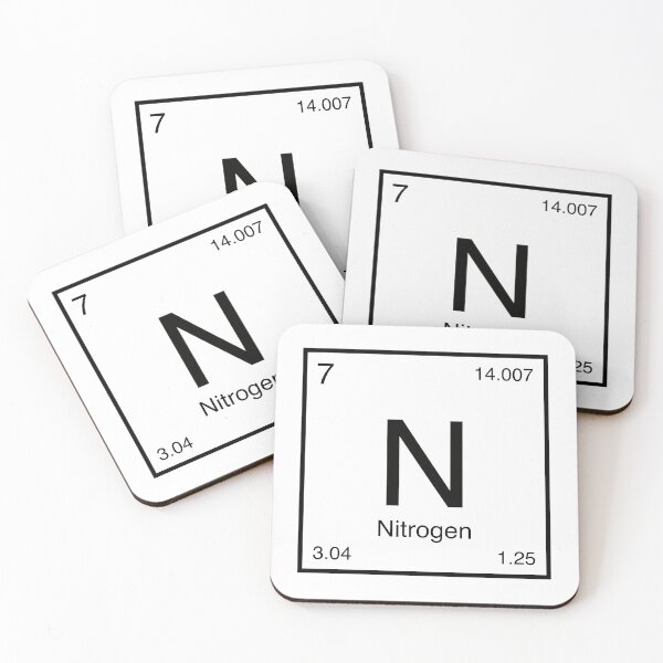 Item preview, Nitrogen Element (black) designed and sold by AllAboutScience.