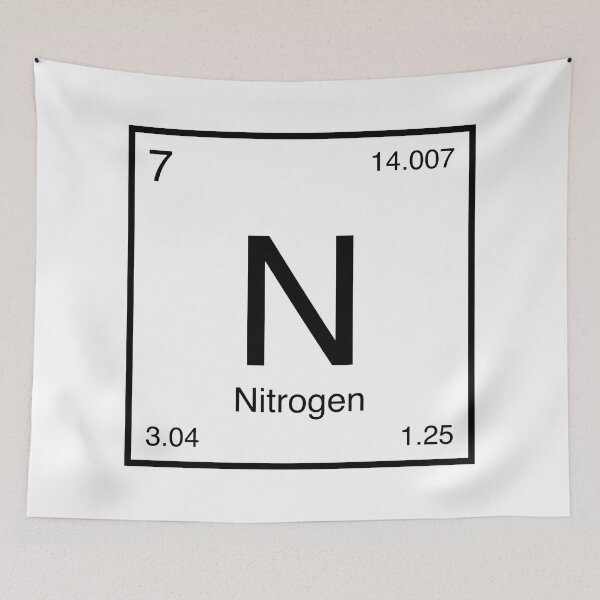 Item preview, Nitrogen Element (black) designed and sold by AllAboutScience.
