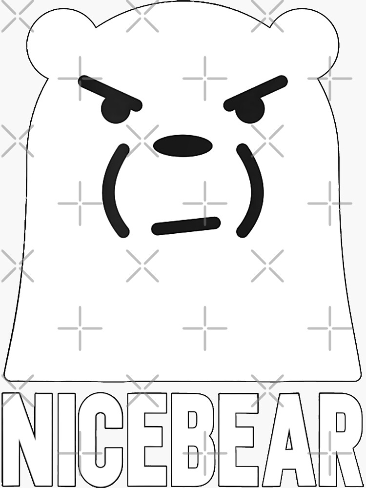 "Ice Bear Moods Nice bear Polar" Sticker by theDlab Redbubble