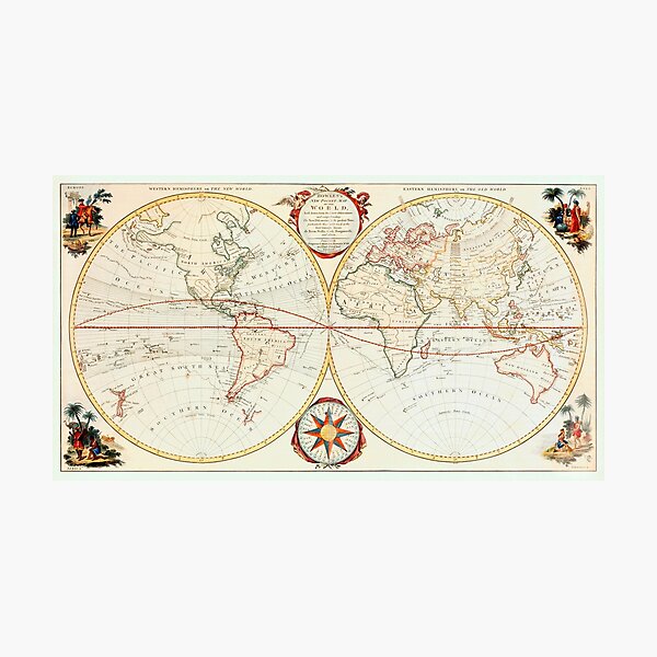 Item preview, Map of The World Art Print designed and sold by Nils Petter Stein.