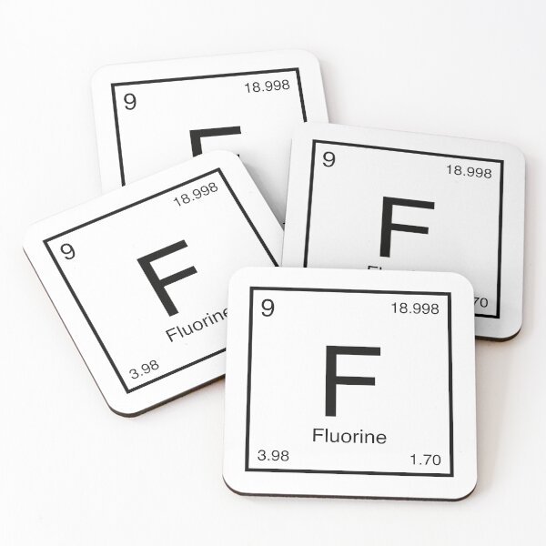 Item preview, Fluorine Element (black) designed and sold by AllAboutScience.