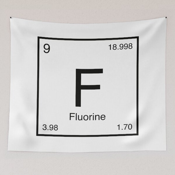 Item preview, Fluorine Element (black) designed and sold by AllAboutScience.