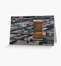 Aerial view of Trump International Hotel Las Vegas, Nevada, USA Greeting Card
