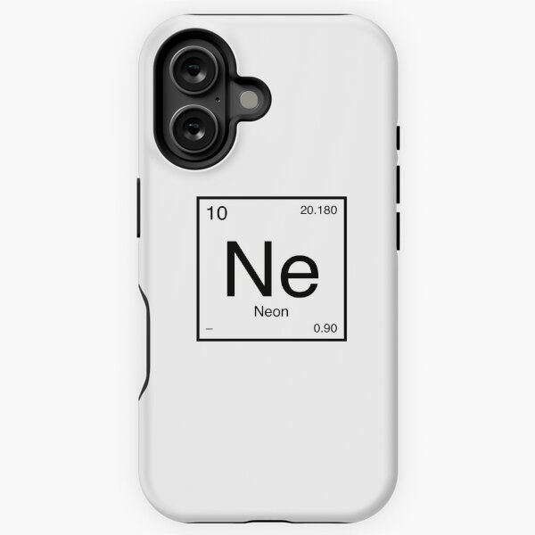 Aperçu de l'œuvre Élément néon (noir) créée et vendue par AllAboutScience.