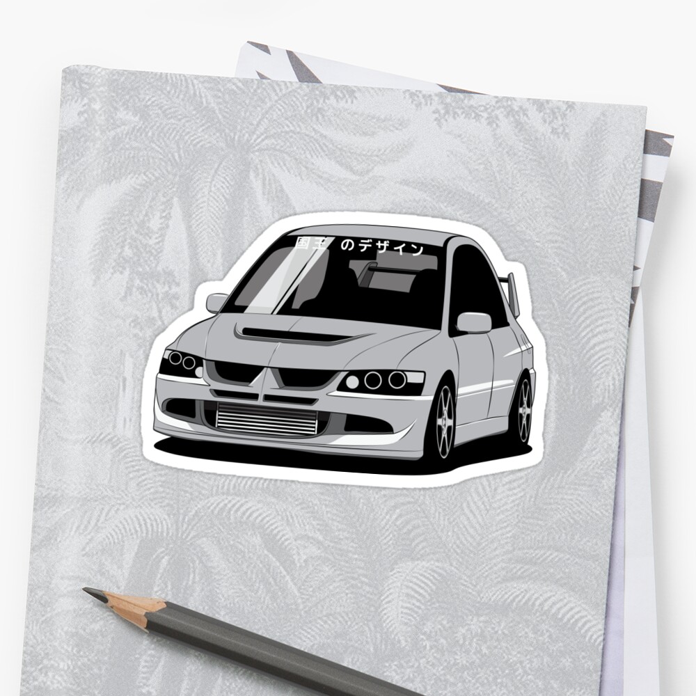 Mitsubishi Lancer Evo8 Stickers By Rexdesigns Redbubble