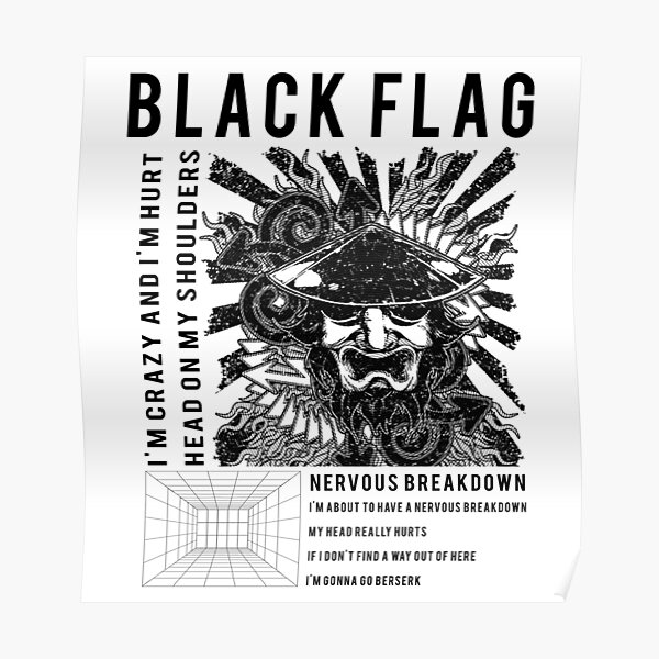 "Streetwear Black Flag fanart " Poster for Sale by