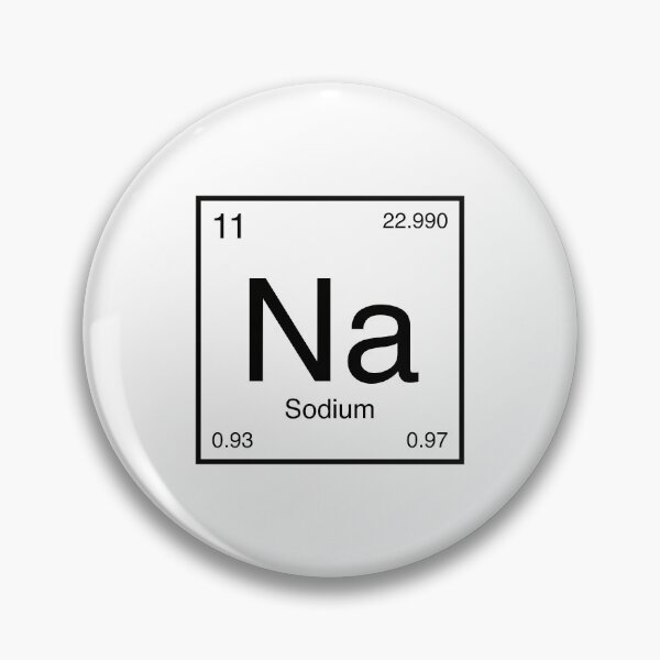 Item preview, Sodium Element (black) designed and sold by AllAboutScience.