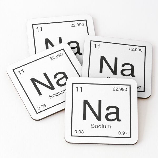 Item preview, Sodium Element (black) designed and sold by AllAboutScience.