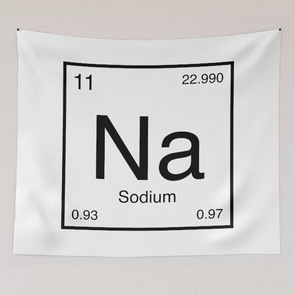 Item preview, Sodium Element (black) designed and sold by AllAboutScience.
