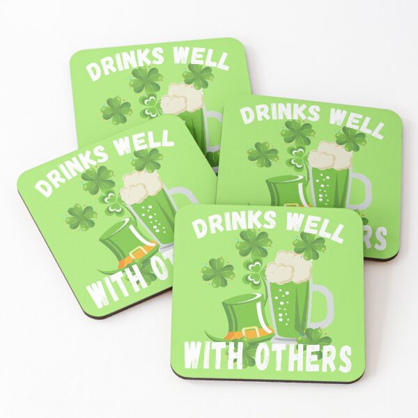 Item preview, Funny St. Patrick's Day, Drinks Well With Others designed and sold by mamahellfire31.
