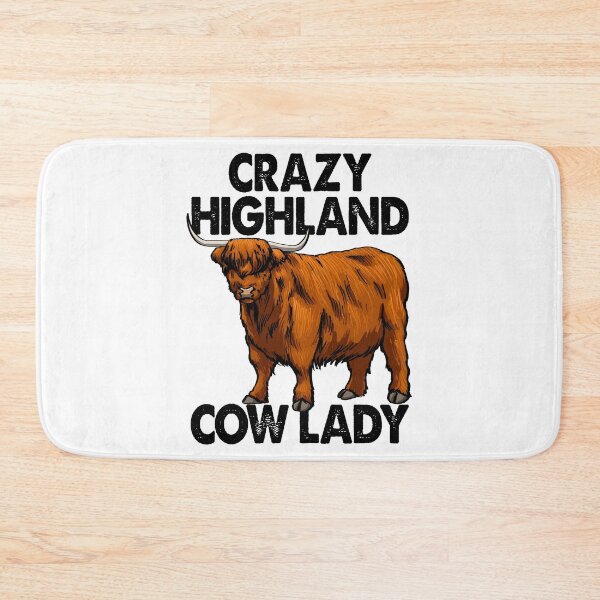 Item preview, Crazy Highland Cow Lady designed and sold by Bendthetrend.