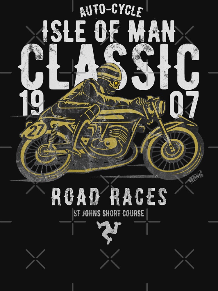 Isle Of Man Manx Classic Motorcycle Race Vintage Grand Prix by thespottydogg