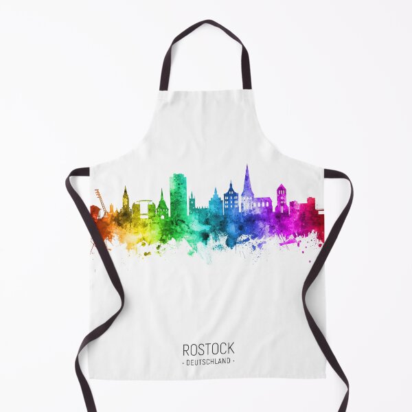 Item preview, Rostock Germany Skyline designed and sold by ArtPrints.