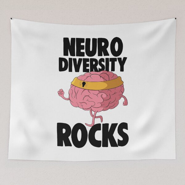 Item preview, Neuro Diversity Rocks designed and sold by Bendthetrend.