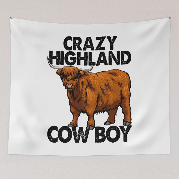 Item preview, Crazy Highland Cow Boy designed and sold by Bendthetrend.