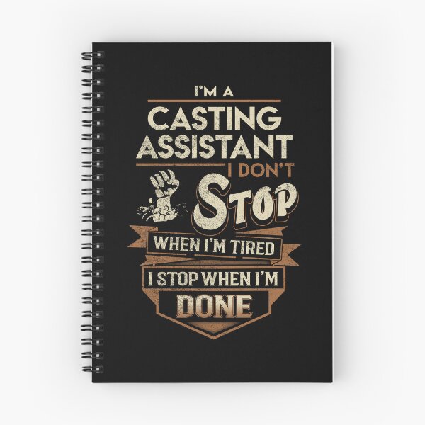 Item preview, Casting Assistant T Shirt - I Stop When Done Job Gift Item Tee designed and sold by natalinedk.
