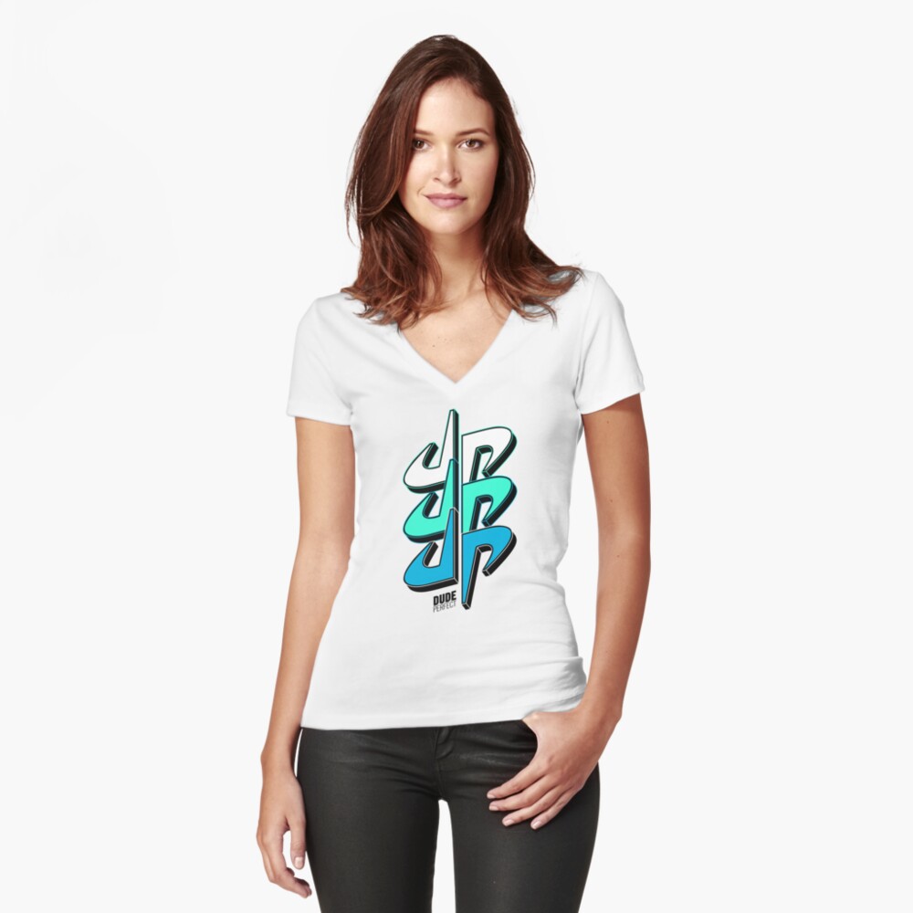 Item preview, Fitted V-Neck T-Shirt designed and sold by Designivas.