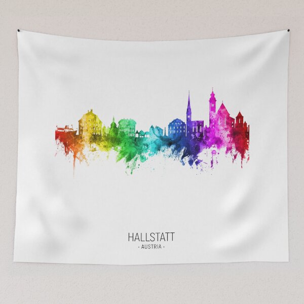Item preview, Hallstatt Austria Skyline designed and sold by ArtPrints.
