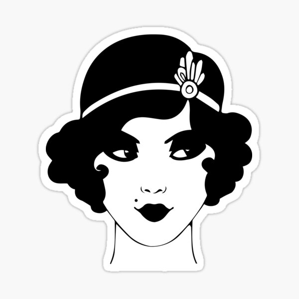 NAIL STICKER People, 1920's Flapper Girl #CA730 - TDI, Inc