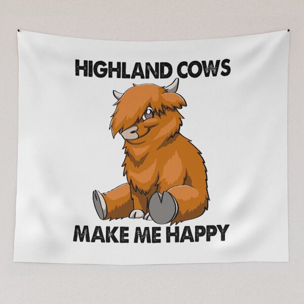 Item preview, Highland Cow Make Me Happy designed and sold by Bendthetrend.