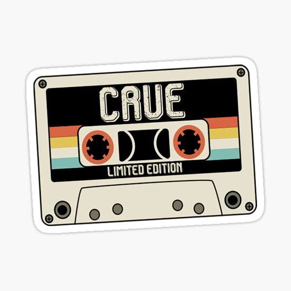 "Crue Name Limited Edition Vintage Style" Sticker by MichaudVishal