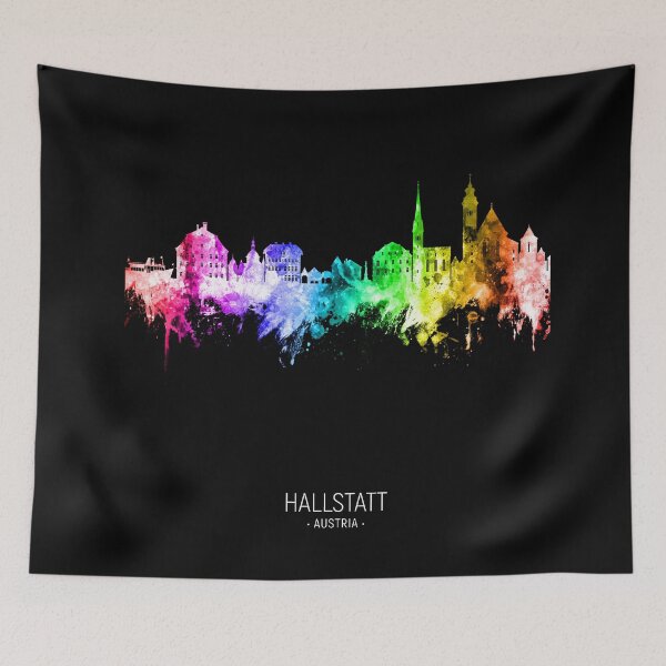Item preview, Hallstatt Austria Skyline designed and sold by ArtPrints.