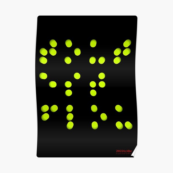 everything is blurry" Poster for Sale by BrailleArt Redbubble