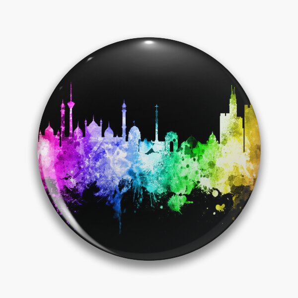 Item preview, New Delhi India Skyline designed and sold by ArtPrints.