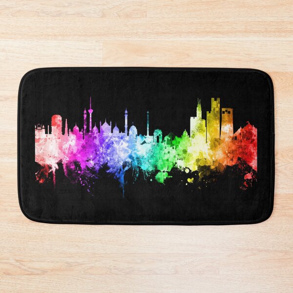 Item preview, New Delhi India Skyline designed and sold by ArtPrints.