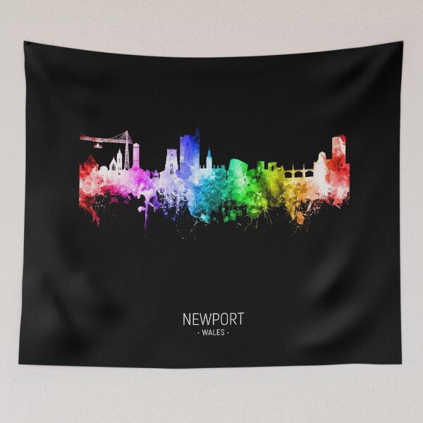 Artikelvorschau, Newport Wales Skyline entworfen und verkauft von ArtPrints.