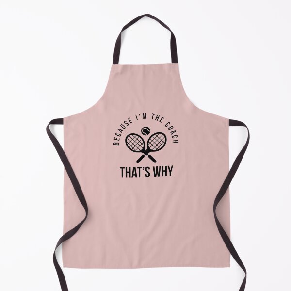 Item preview, Because I'm the coach that's why - Funny tennis coach  designed and sold by Theleochick.
