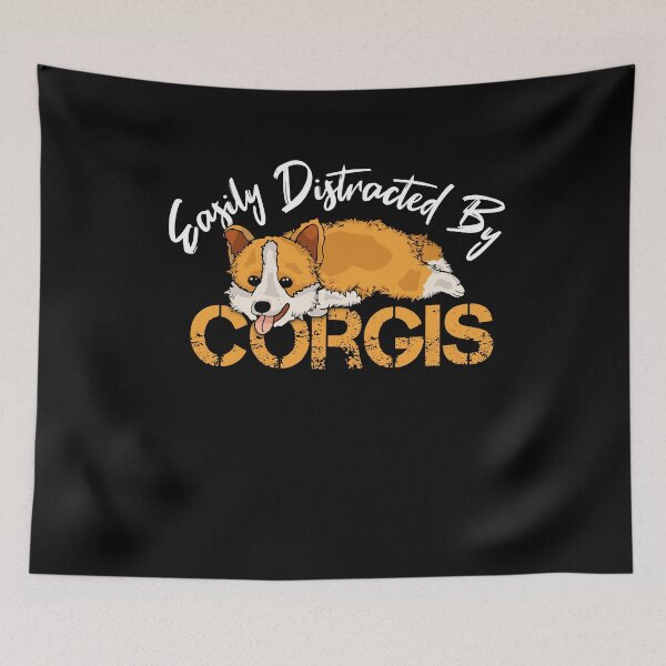 Item preview, Easily Distracted By Corgis Dog Lover Gift Women Corgi designed and sold by DSWShirts.