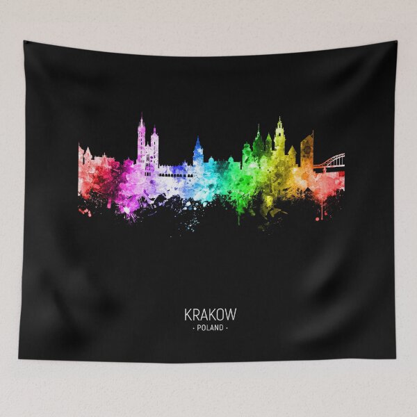 Item preview, Krakow Poland Skyline designed and sold by ArtPrints.