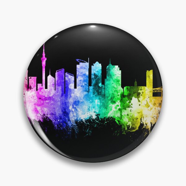 Item preview, Auckland New Zealand Skyline designed and sold by ArtPrints.