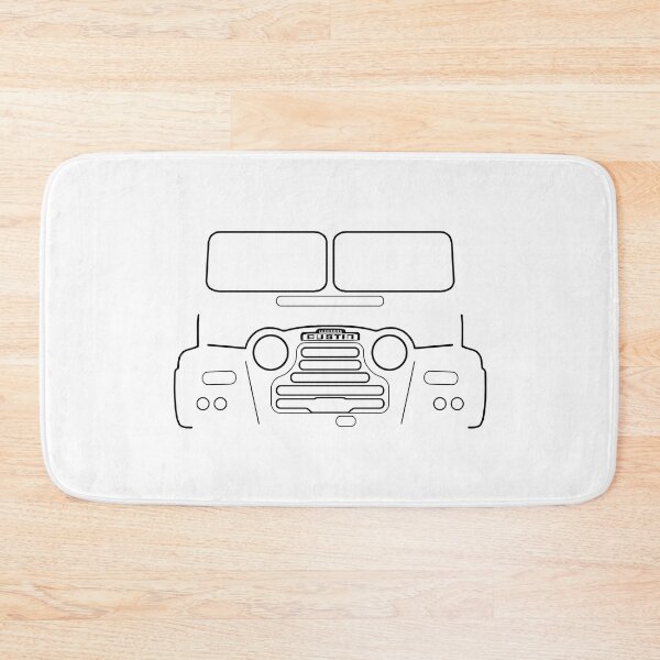 Item preview, Austin Gipsy G2 1950s classic car black outline graphic  designed and sold by soitwouldseem.