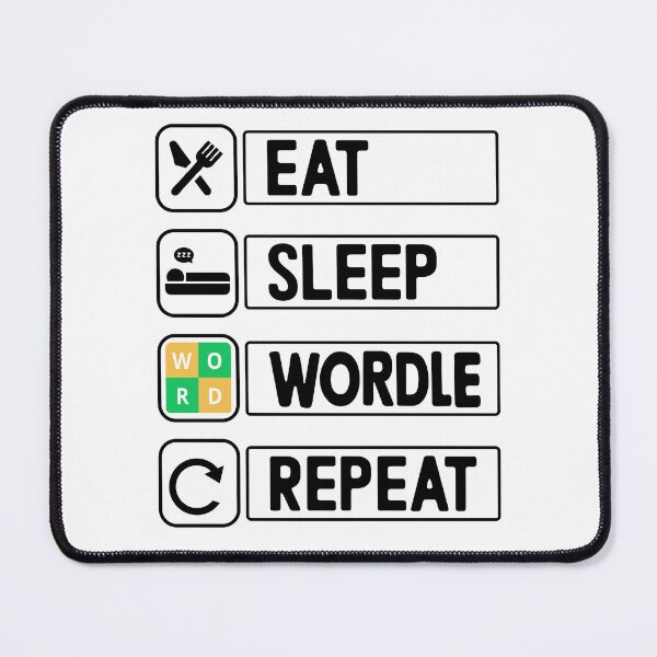 Item preview, Eat Sleep Wordle Repeat Puzzle Grid Game Wordle Obsessed  designed and sold by Nepaz-Designs.