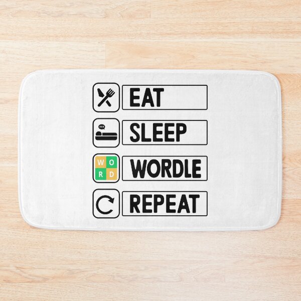 Item preview, Eat Sleep Wordle Repeat Puzzle Grid Game Wordle Obsessed  designed and sold by Nepaz-Designs.