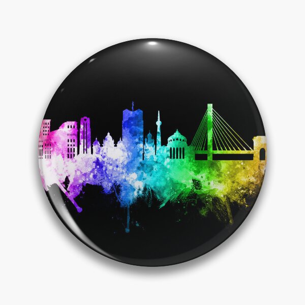Item preview, Bucharest Romania Skyline designed and sold by ArtPrints.